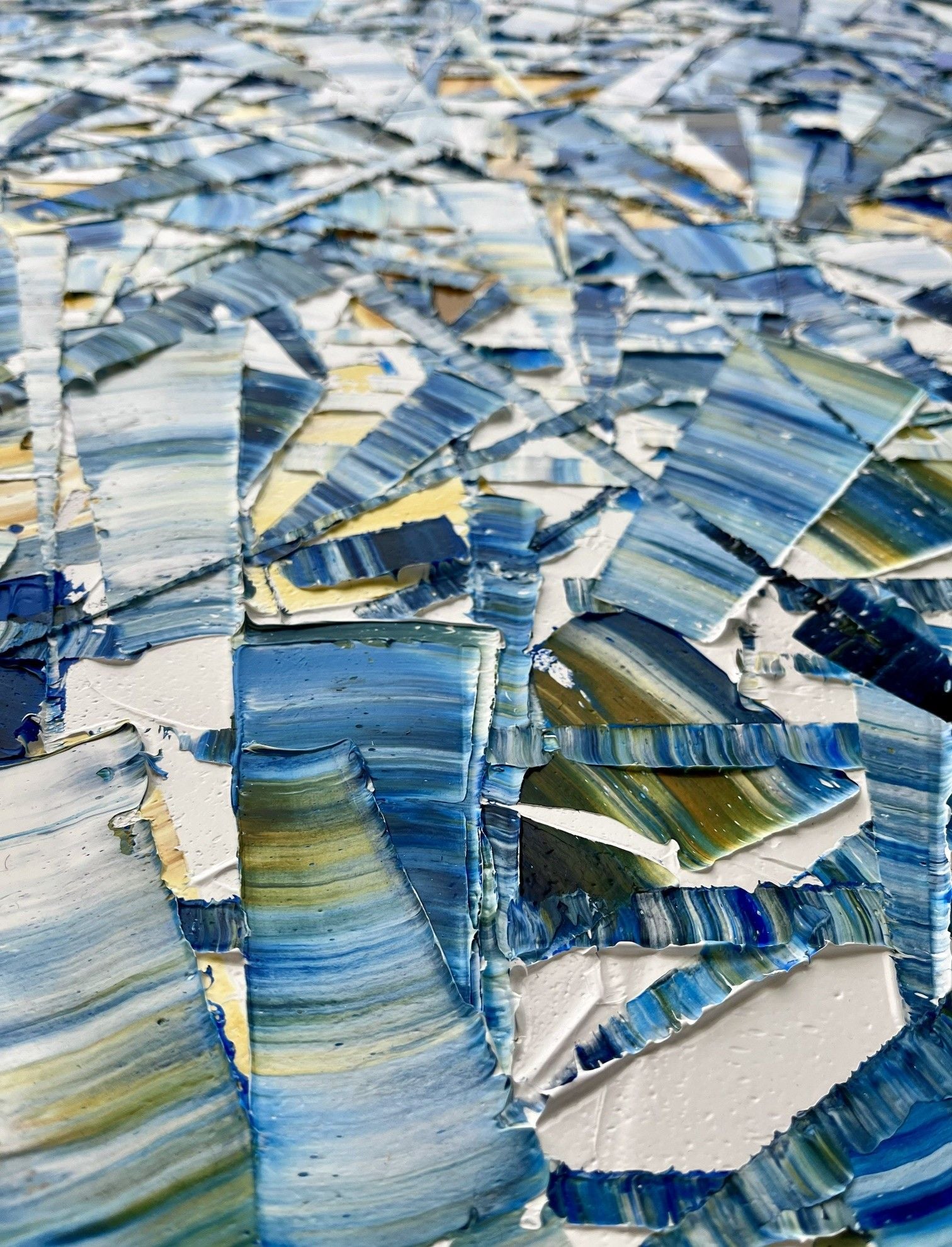 Tableau de ALAIN BECANNE a pour titre  Peinture abstraite 04-2025-32 style abstrait dim : ALAIN BECANNEprix:1200