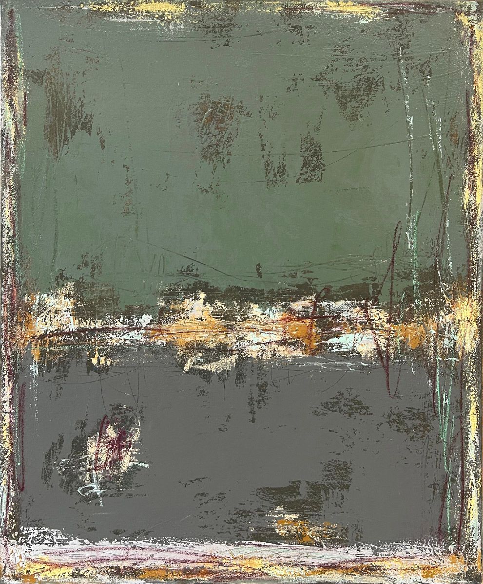 Tableau de TANIA CARRARA a pour titre  Nuances cyprès style abstrait dim : TANIA CARRARAprix:950