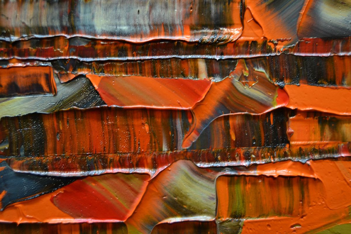 Tableau de ALAIN BECANNE a pour titre  Peinture 09-2025-48 style abstrait dim : ALAIN BECANNEprix:900