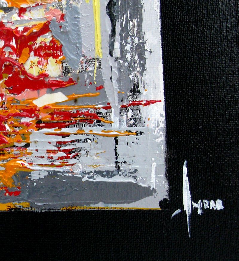 Tableau de FARID AMRAR a pour titre  La Contraction style abstrait dim : FARID AMRARprix:240