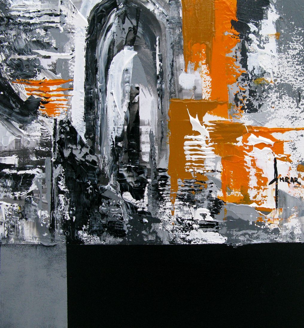 Tableau de FARID AMRAR a pour titre  La Métamorphose style abstrait dim : FARID AMRARprix:380
