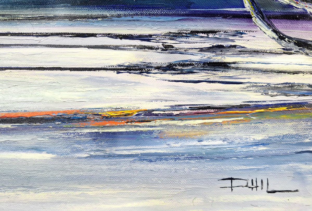 Tableau de PHIL a pour titre  Nuit claire style figuratif dim : PHILprix:300