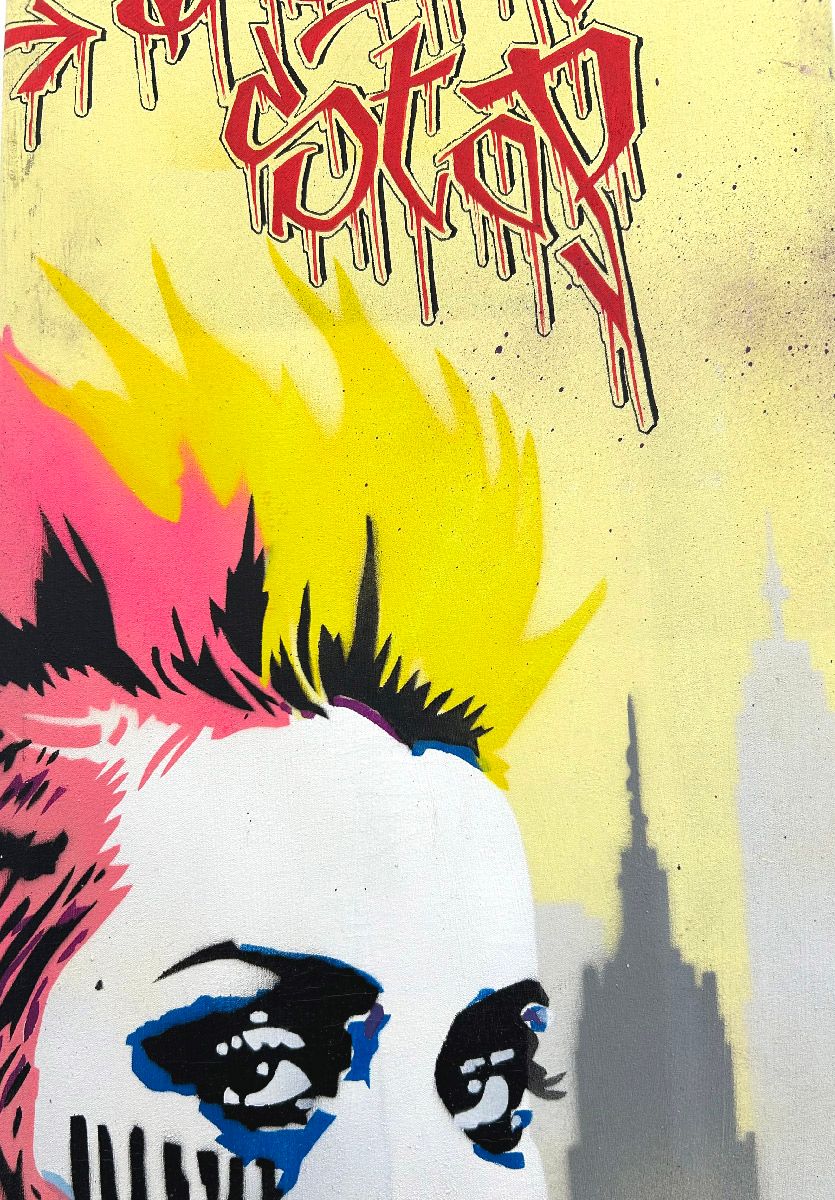 Tableau de Craig & Emer a pour titre  Don't stop style graffiti, street art dim : Craig & Emerprix:250