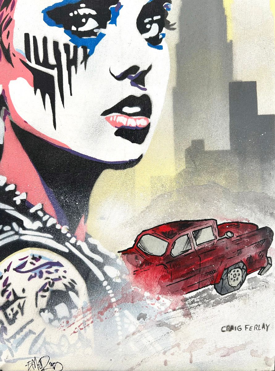 Tableau de Craig & Emer a pour titre  Don't stop style graffiti, street art dim : Craig & Emerprix:250