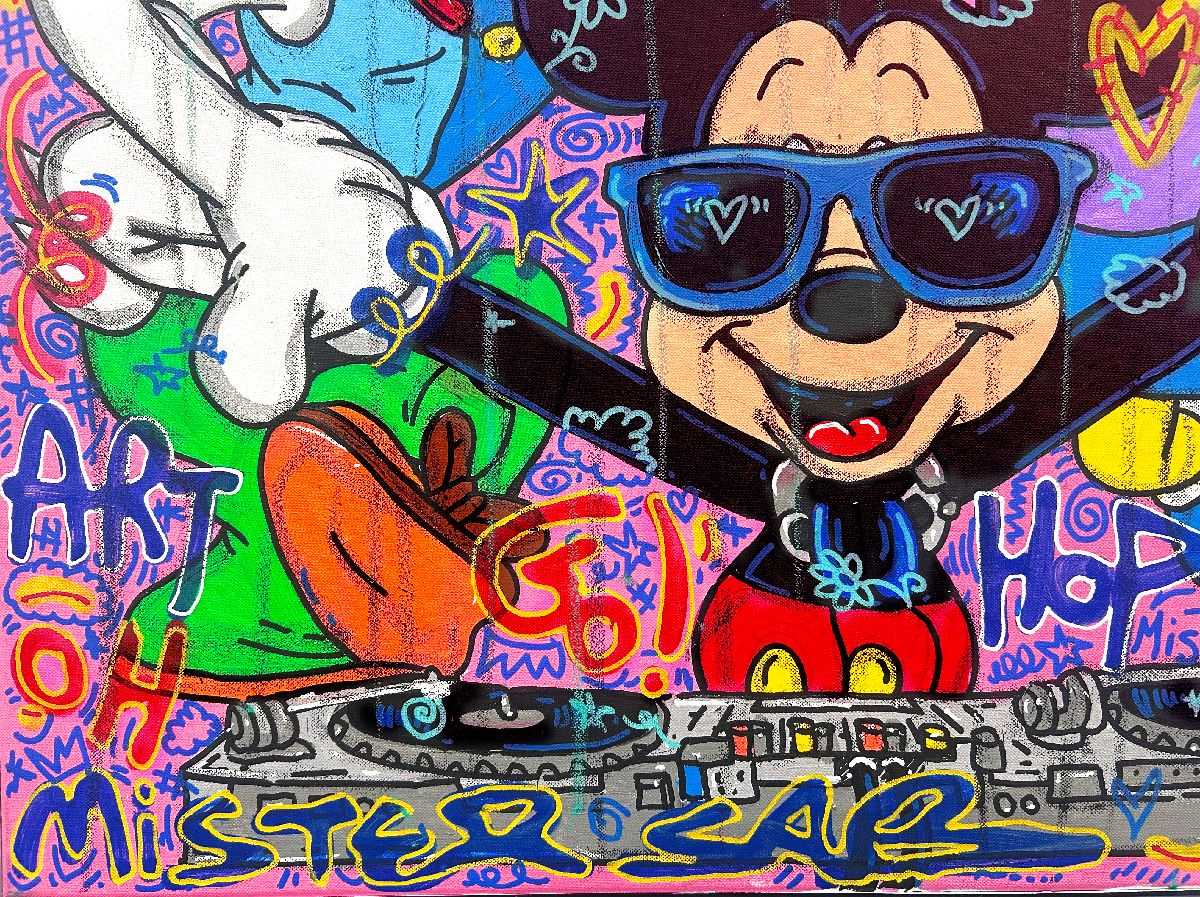 Tableau de RICO SAB a pour titre  Enjoy every moment style street pop art, street art dim : RICO SABprix:950