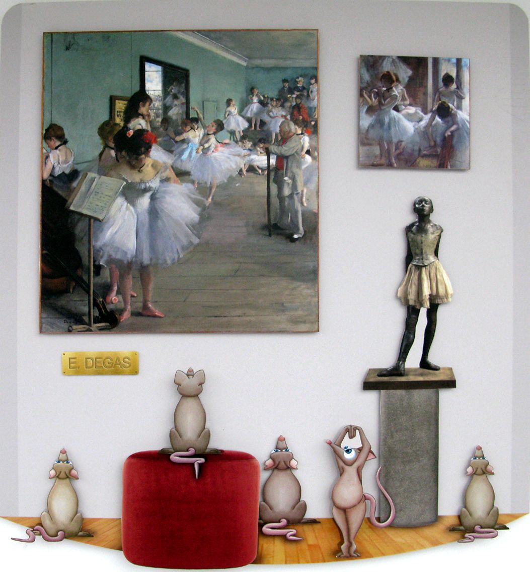Tableau de L'ARTISTE PITRE a pour titre  Pitre Vs Degas style figuratif, graphique dim : L'ARTISTE PITREprix:600