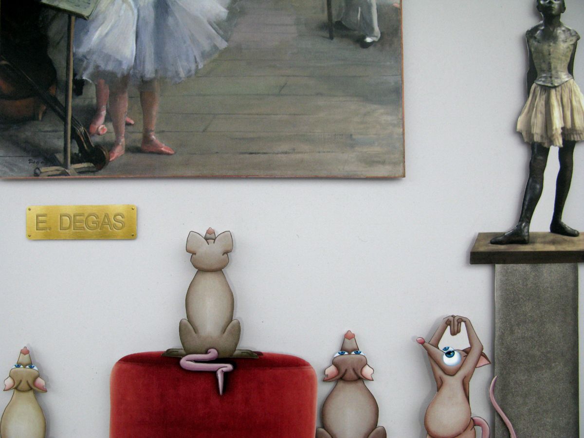 Tableau de L'ARTISTE PITRE a pour titre  Pitre Vs Degas style figuratif, graphique dim : L'ARTISTE PITREprix:600
