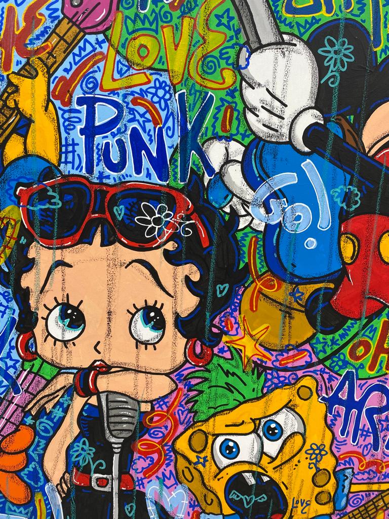 Tableau de RICO SAB a pour titre  Punk style street pop art dim : RICO SABprix:950