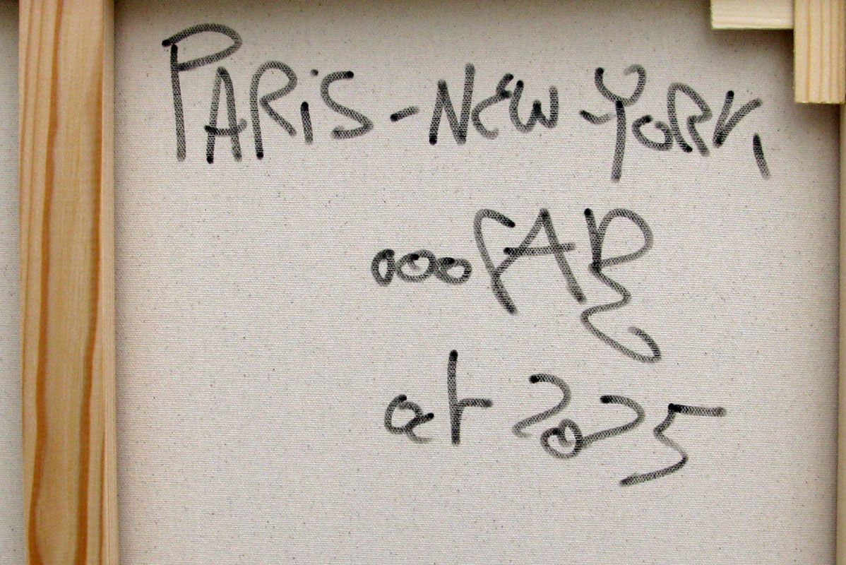 Tableau de RICO SAB a pour titre  Paris New york style street pop art, street art dim : RICO SABprix:800
