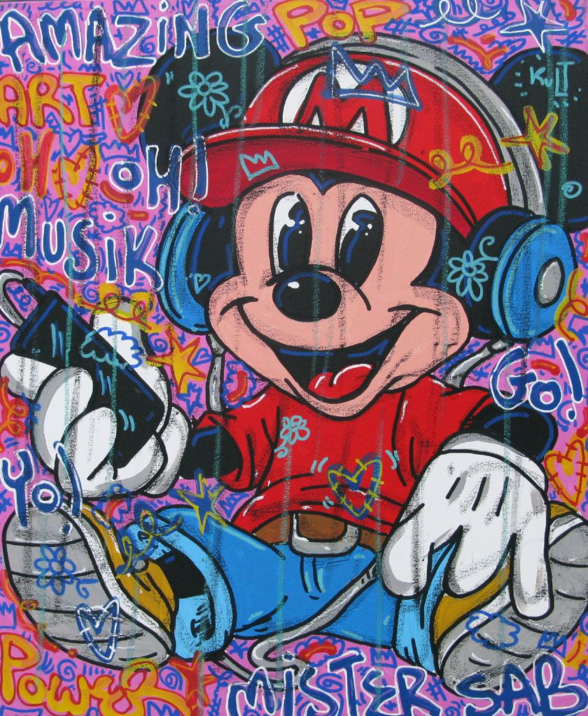 Tableau de RICO SAB a pour titre  pop musik style figuratif dim : RICO SABprix:290