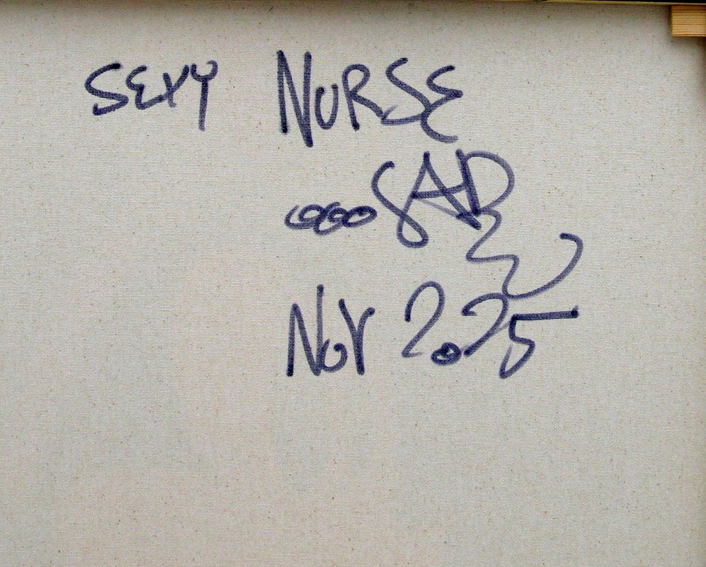 Tableau de RICO SAB a pour titre  Sexy Nurse style street pop art dim : RICO SABprix:450