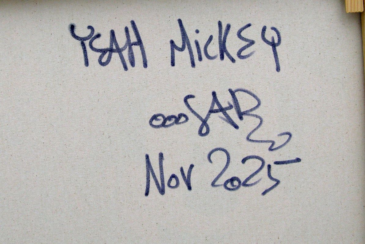 Tableau de RICO SAB a pour titre  Yeah Mickey style street pop art dim : RICO SABprix:450