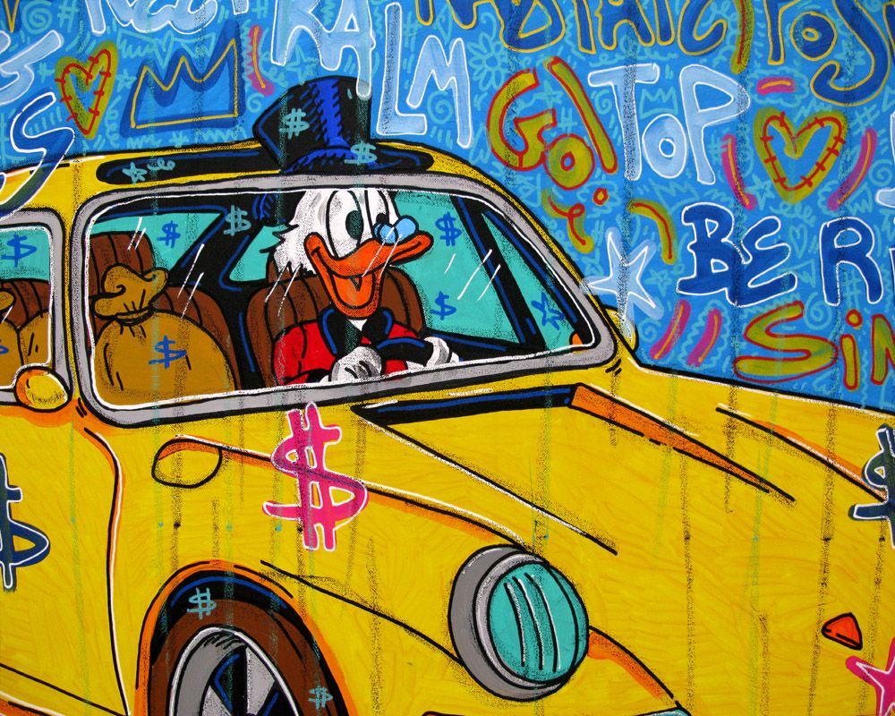 Tableau de RICO SAB a pour titre  Radiate positive style street pop art, street art dim : RICO SABprix:1350