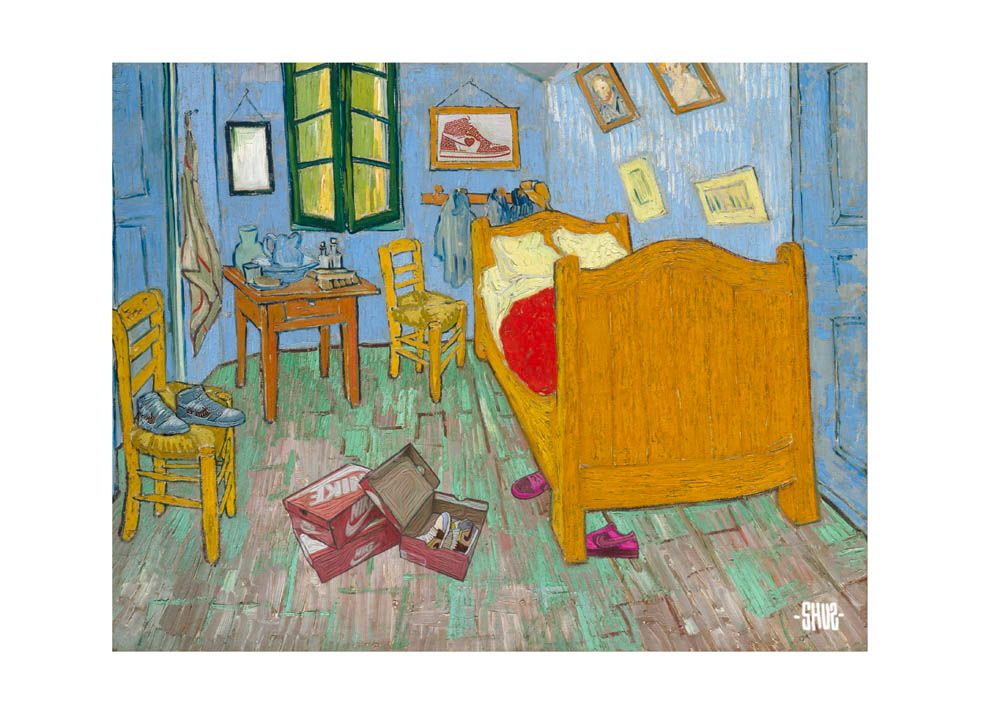 Editions d'art de SHUZ a pour titre  Range ta chambre style figuratif dim : SHUZprix:40