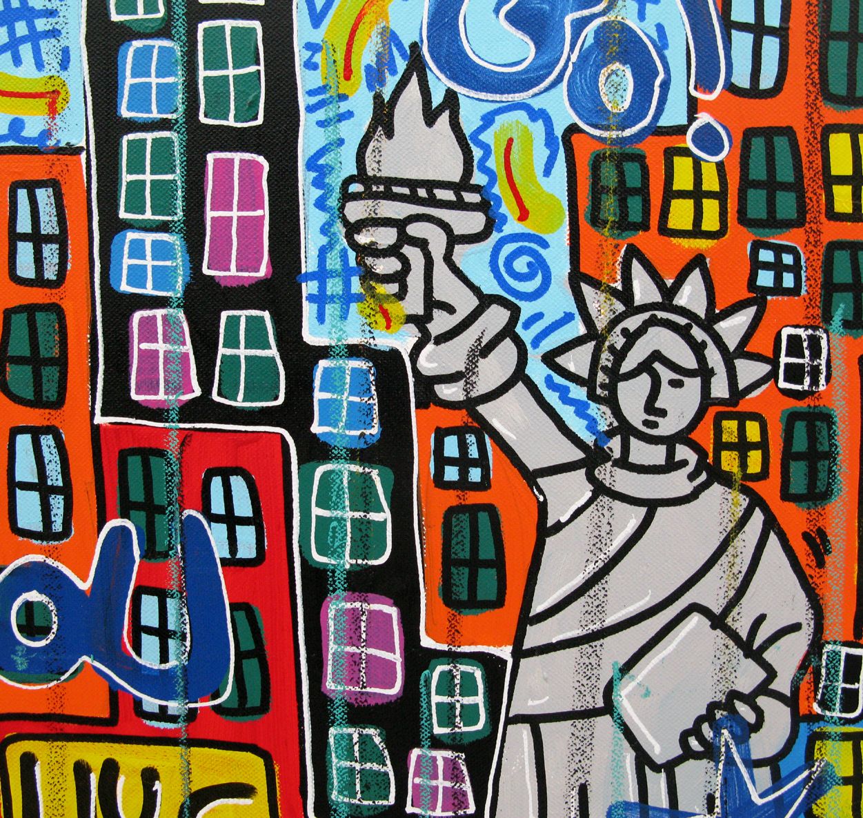 Tableau de RICO SAB a pour titre  New York yeah style street pop art, street art dim : RICO SABprix:650