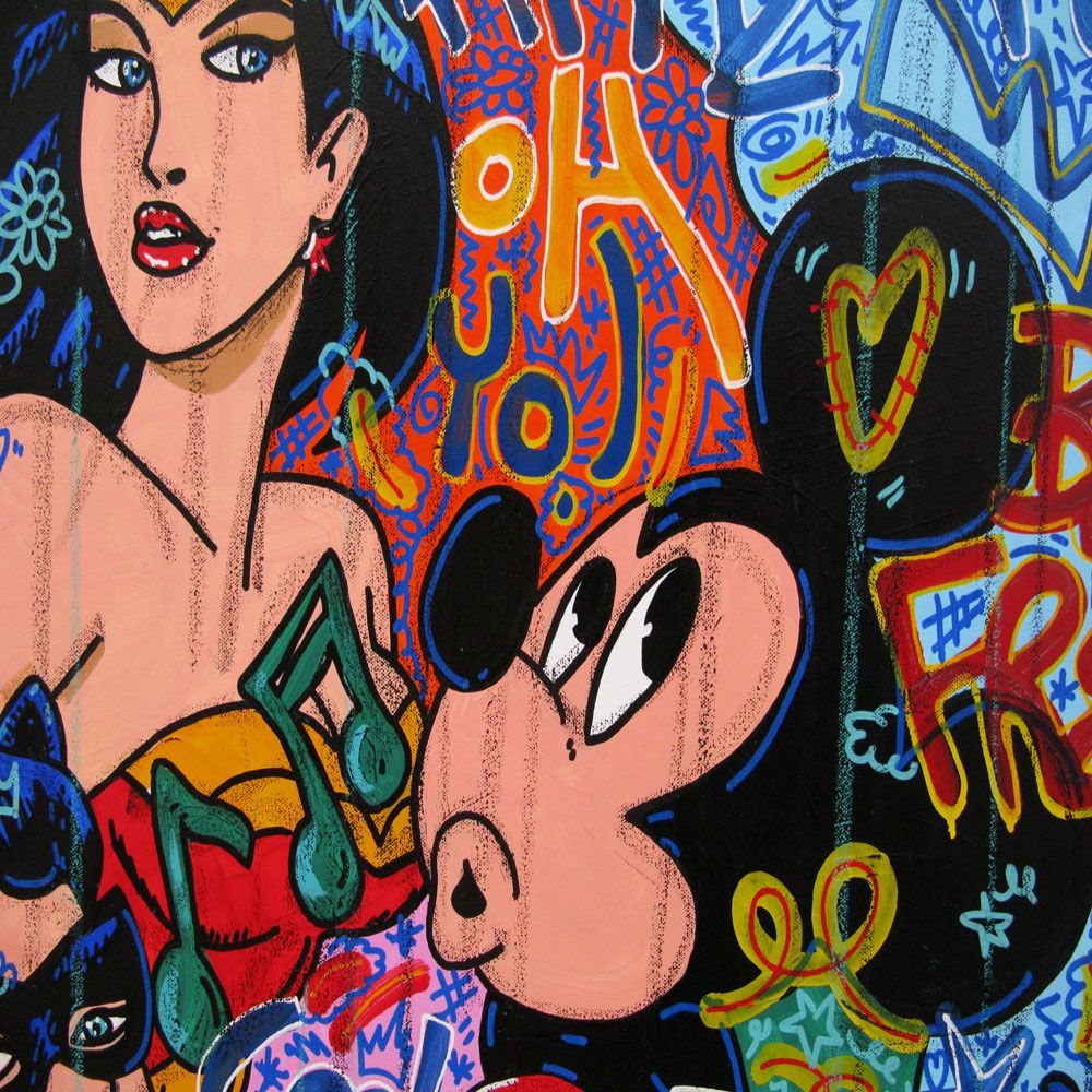 Tableau de RICO SAB a pour titre  So sexy style street pop art, street art dim : RICO SABprix:950