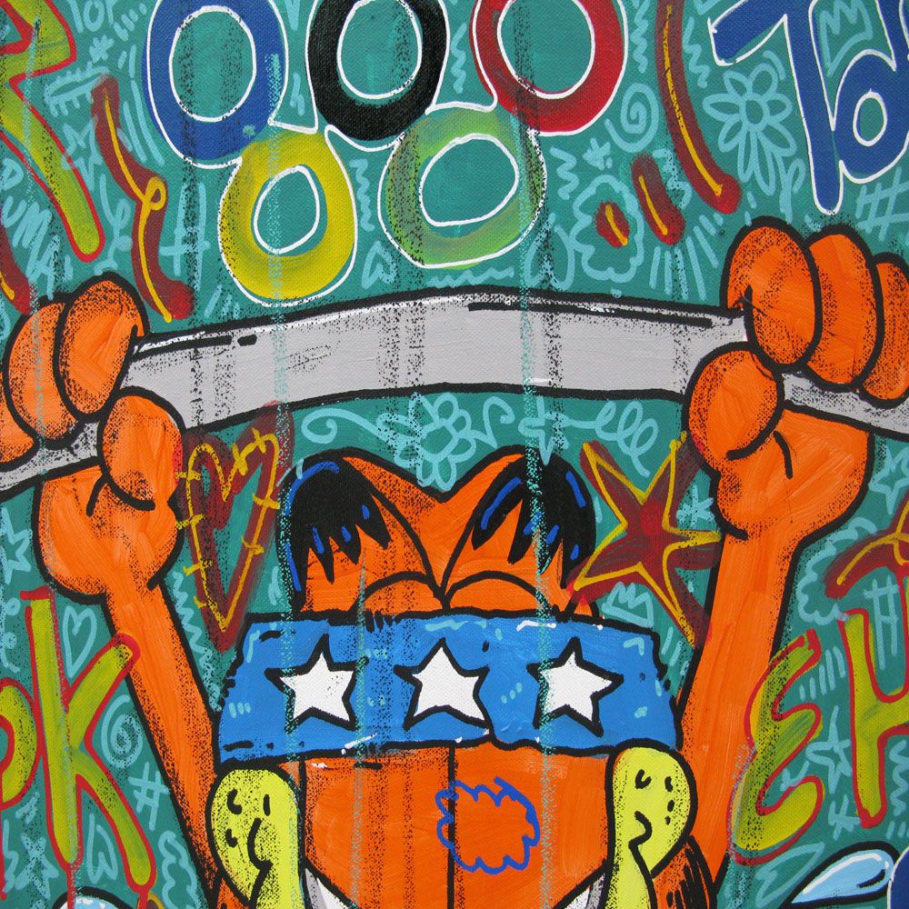 Tableau de RICO SAB a pour titre  So strong style street pop art, street art dim : RICO SABprix:600