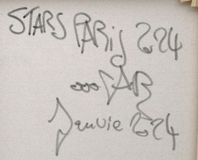 Tableau de RICO SAB a pour titre  Stars Paris 2024 style street pop art, street art dim : RICO SABprix:600