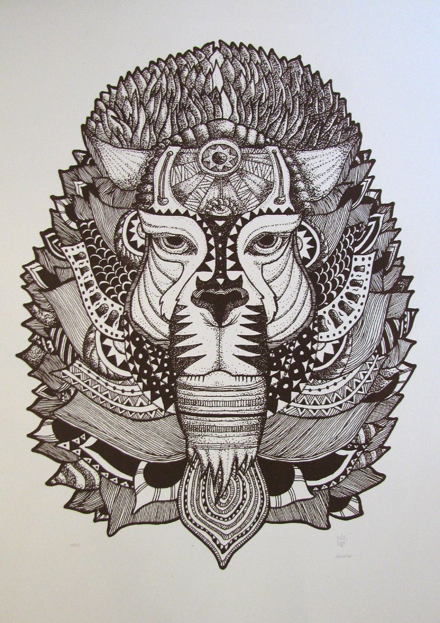 Editions d'art de JIBE a pour titre  AKWABA style graphique dim : JIBEprix:
