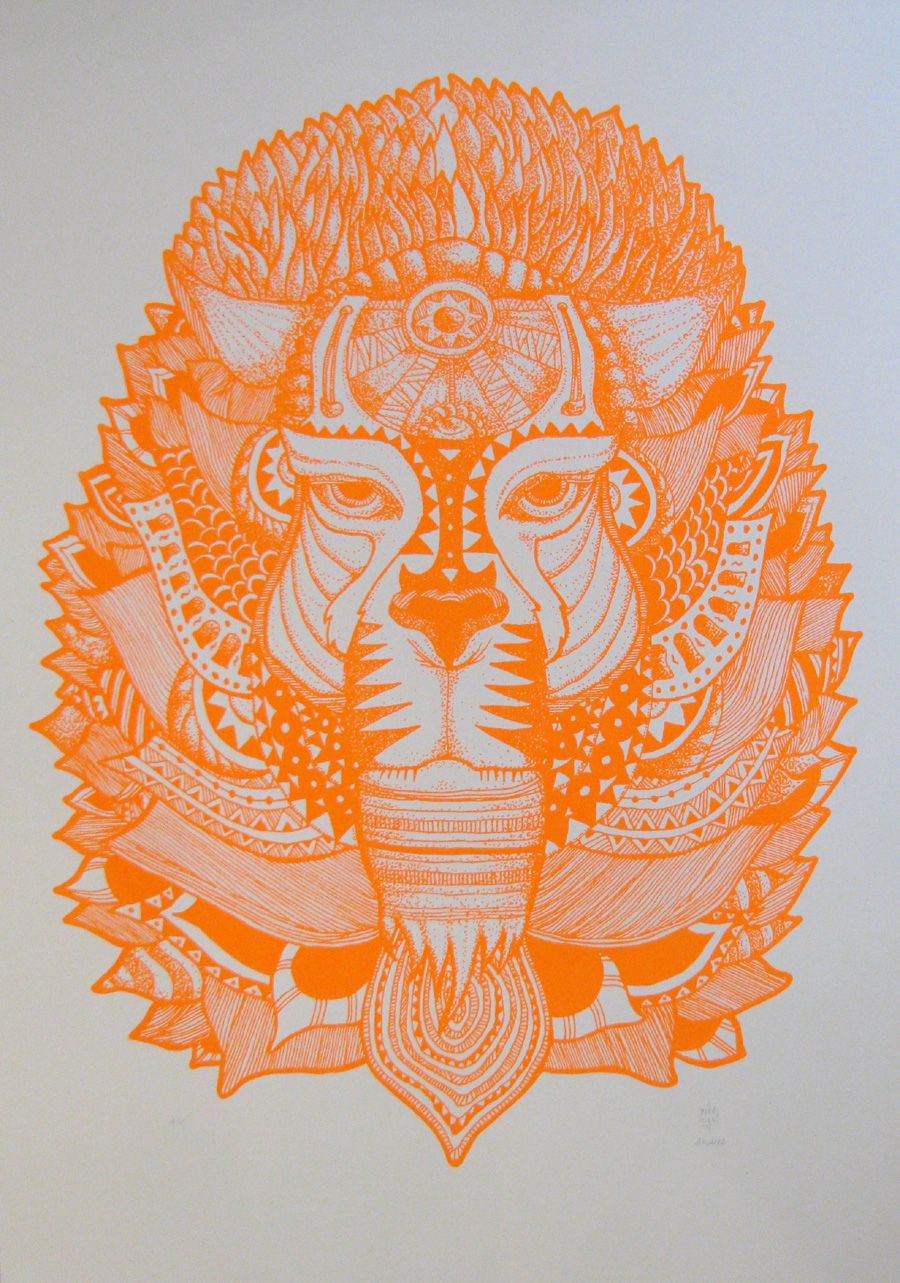 Editions d'art de JIBE a pour titre  AKWABA style graphique dim : JIBEprix: