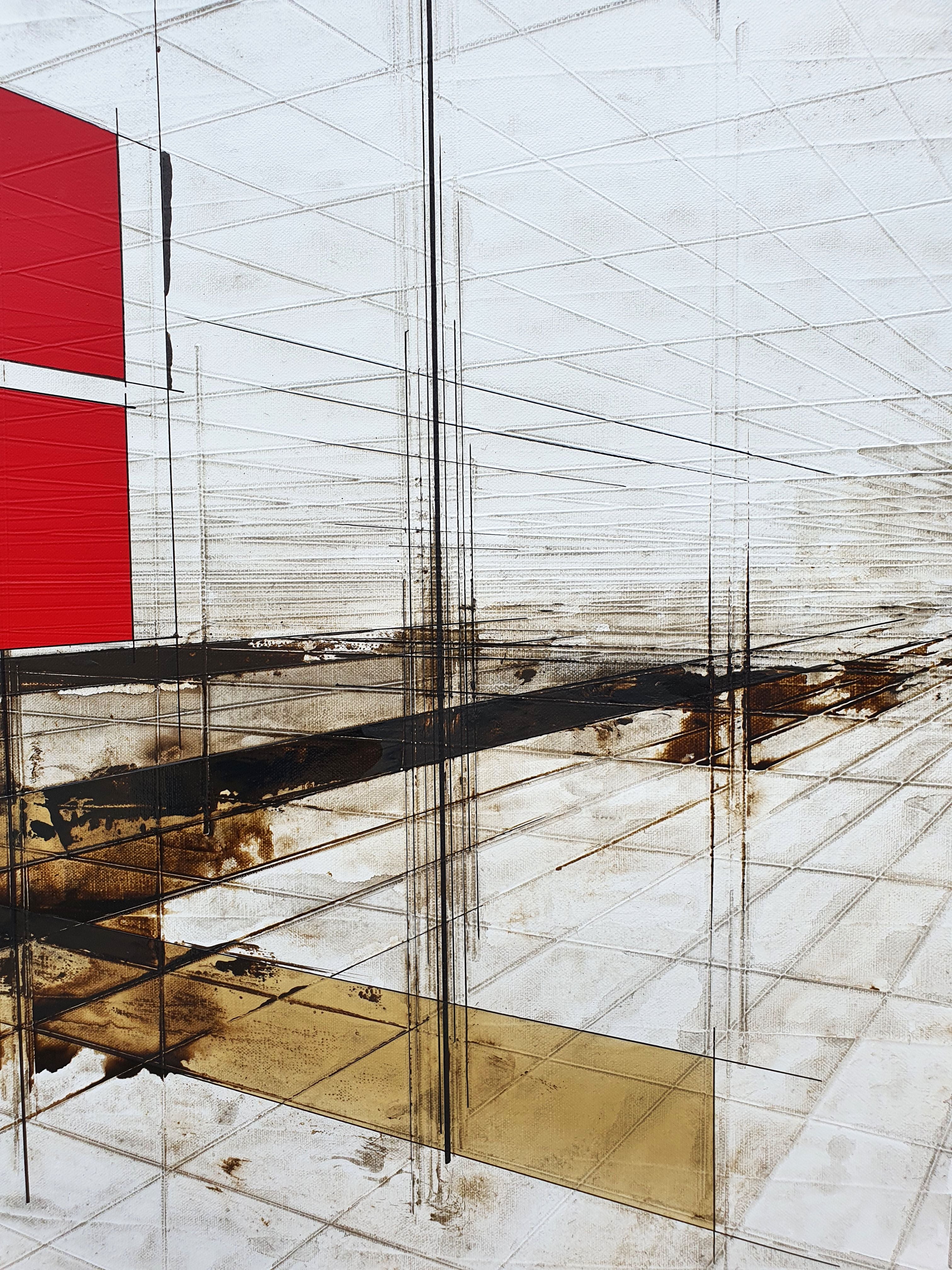 Tableau de LUDOVIC MERCHER a pour titre  SOLAR style abstrait dim : LUDOVIC MERCHERprix:1500