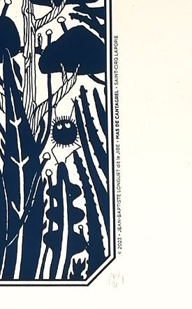 Editions d'art de JIBE a pour titre  SOUS LES ETOILES Regular style graphique dim : JIBEprix:80