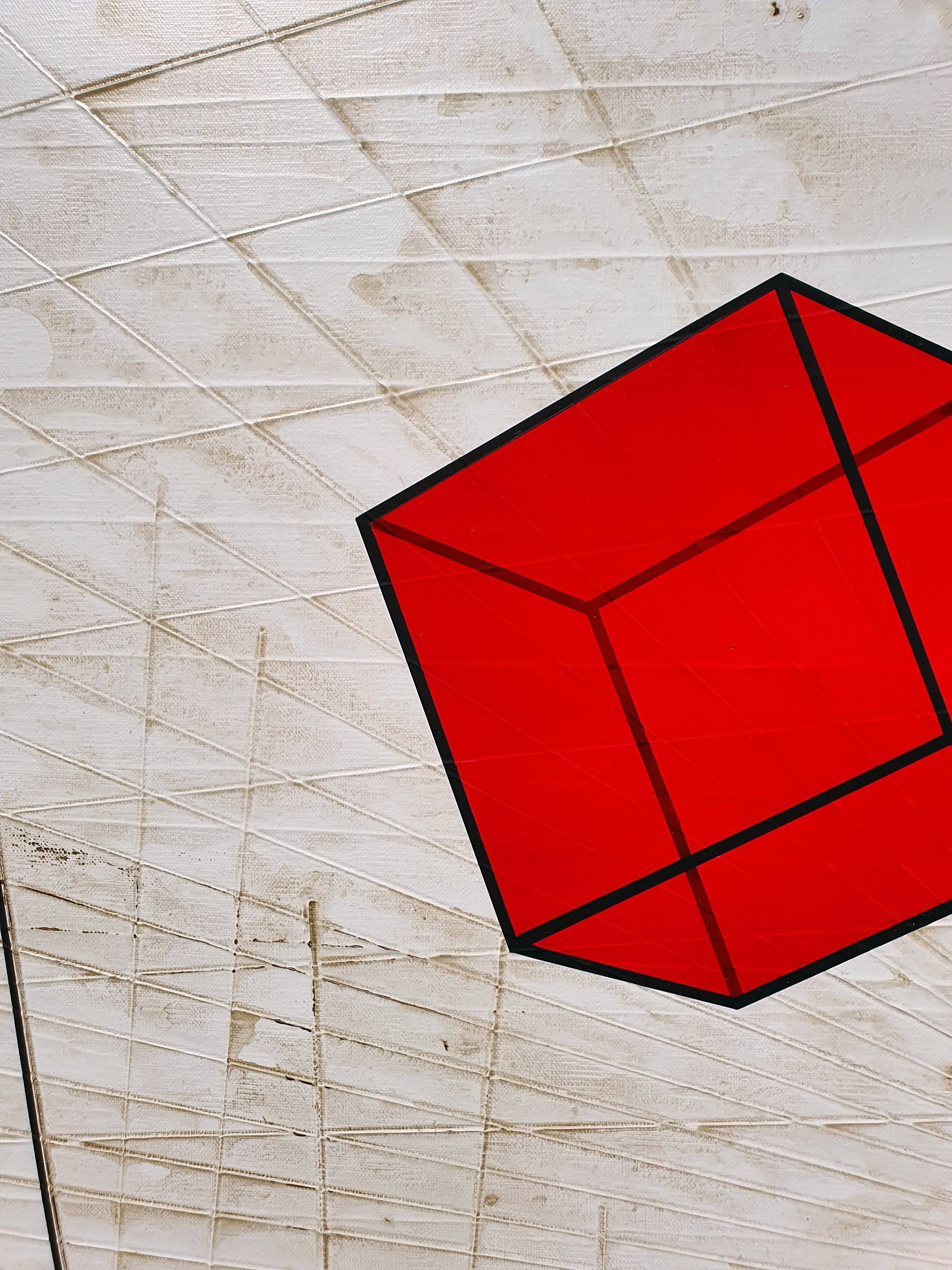 Tableau de LUDOVIC MERCHER a pour titre  SPLIT style abstrait dim : LUDOVIC MERCHERprix:2200