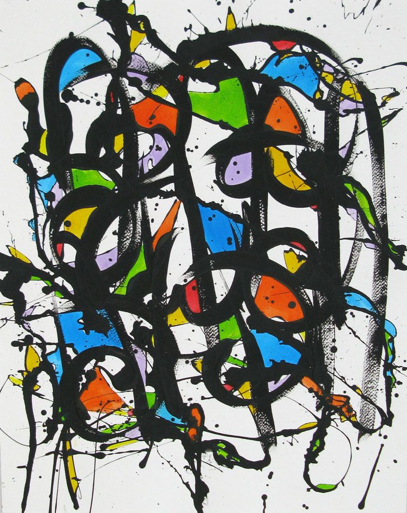 Dessin de STEPHANE RIME a pour titre  A253 style abstrait dim : STEPHANE RIMEprix: