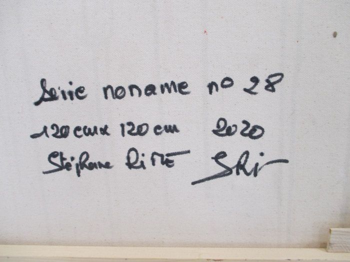 Tableau de STEPHANE RIME a pour titre  NONAME 28 style abstrait dim : STEPHANE RIMEprix: