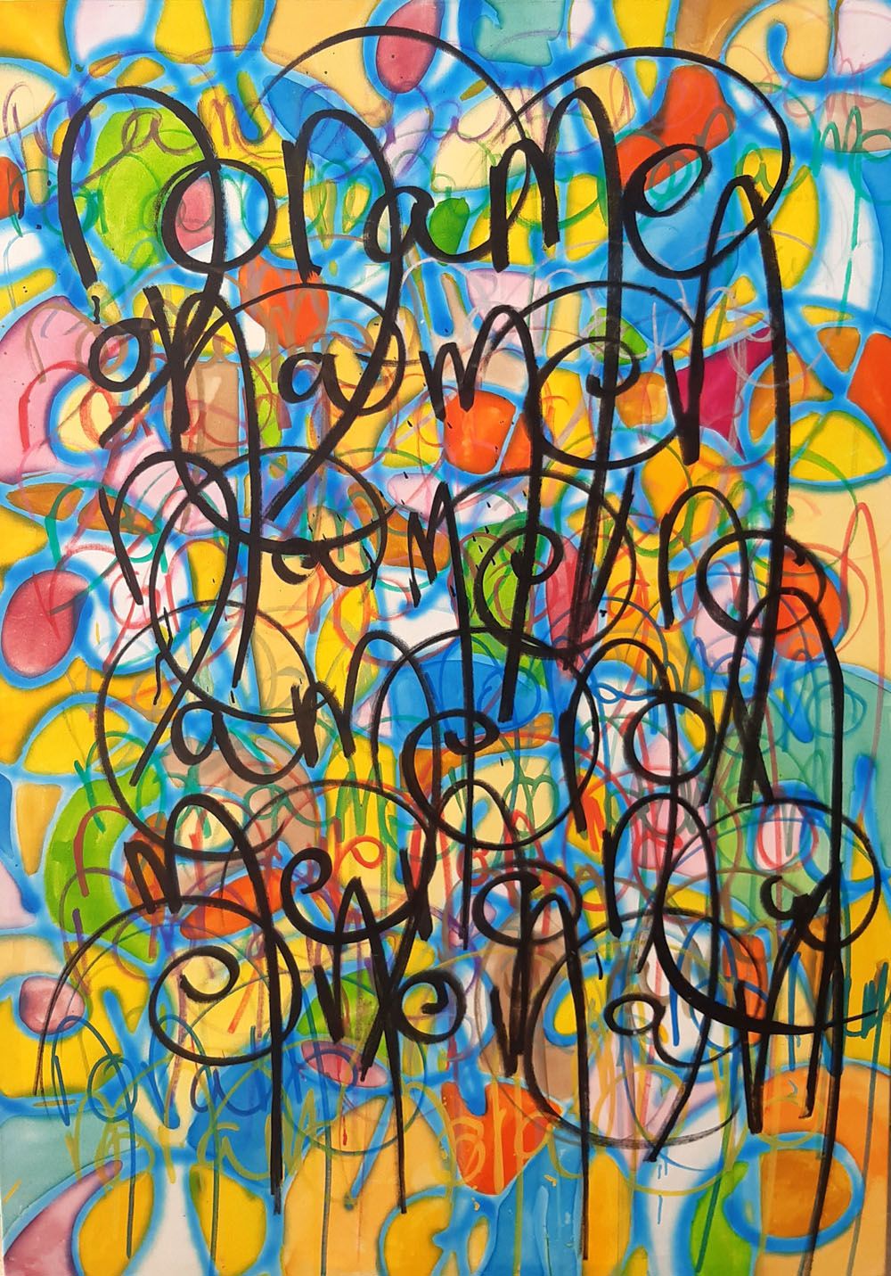 Tableau de STEPHANE RIME a pour titre  NONAME LE 20 JUIN 2018 style abstrait dim : STEPHANE RIMEprix:1350