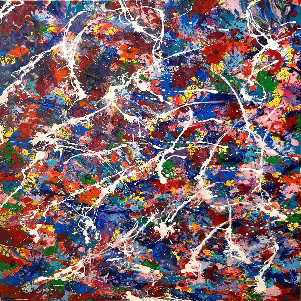 Tableau de STEPHANE RIME a pour titre  NONAME B17 style abstrait dim : STEPHANE RIMEprix:1350