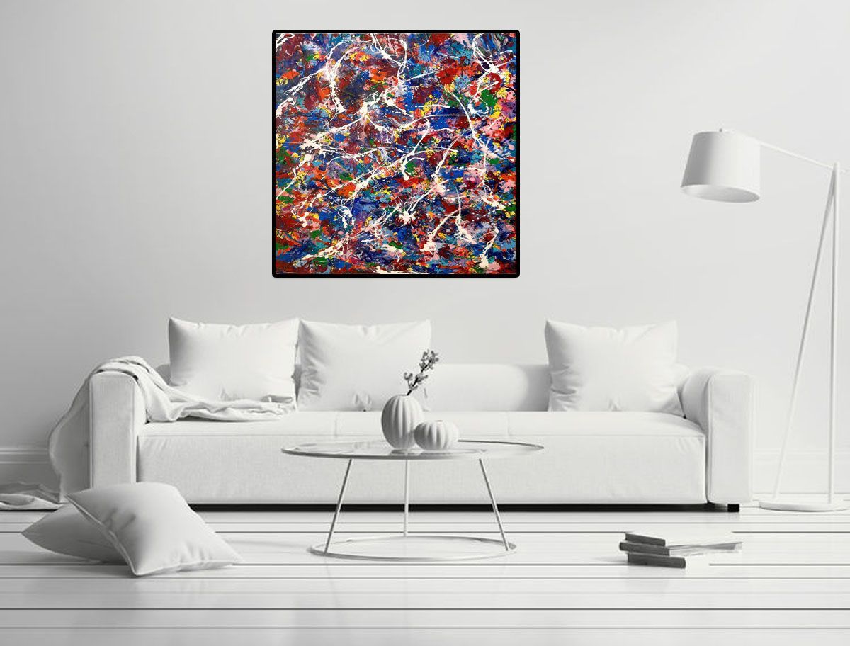Tableau de STEPHANE RIME a pour titre  NONAME B17 style abstrait dim : STEPHANE RIMEprix:1350