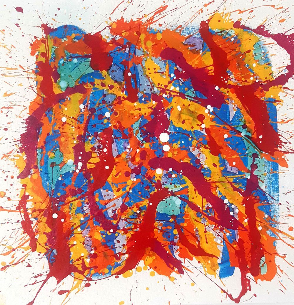 Tableau de STEPHANE RIME a pour titre  NONAME N°B53 style abstrait dim : STEPHANE RIMEprix:250