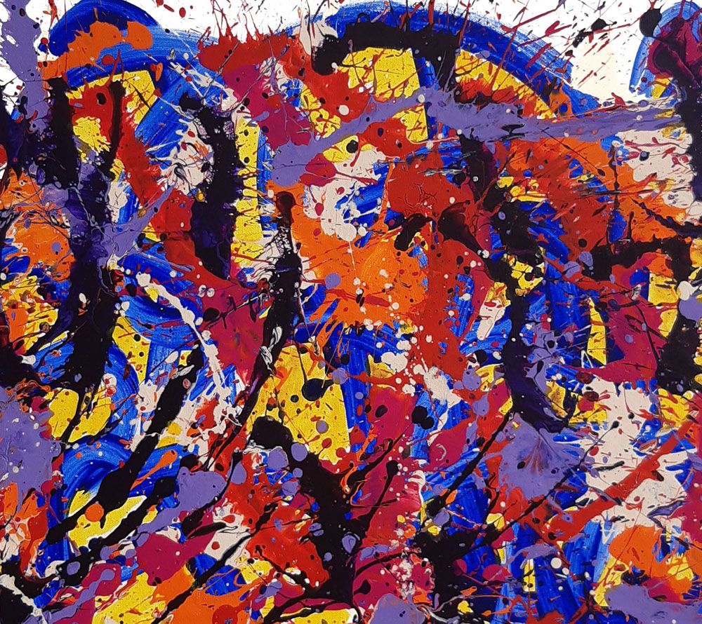 Tableau de STEPHANE RIME a pour titre  noname n°A68 style abstrait dim : STEPHANE RIMEprix:590