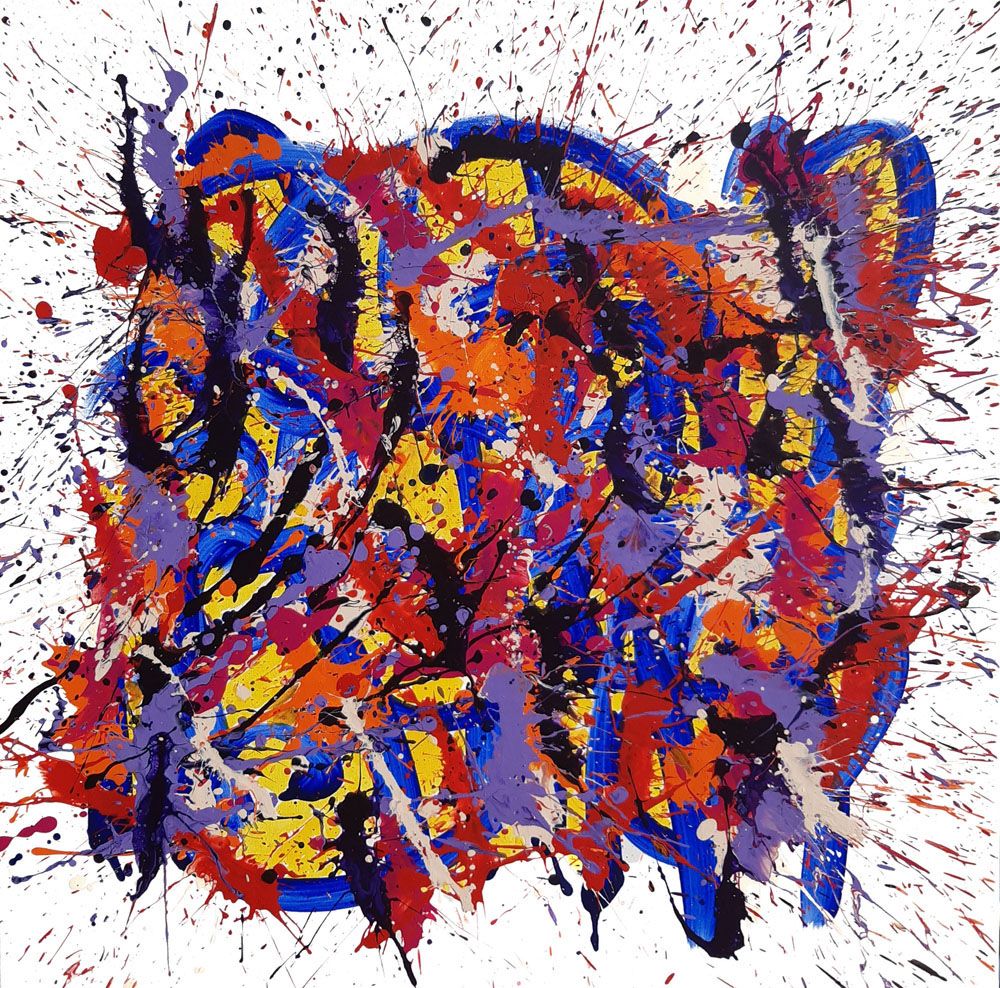 Tableau de STEPHANE RIME a pour titre  noname n°A68 style abstrait dim : STEPHANE RIMEprix:590
