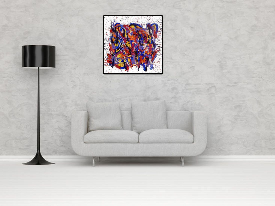 Tableau de STEPHANE RIME a pour titre  noname n°A68 style abstrait dim : STEPHANE RIMEprix:590