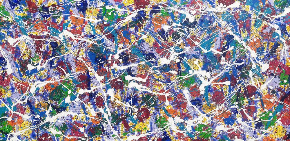 Tableau de STEPHANE RIME a pour titre  NONAME A50 style abstrait dim : STEPHANE RIMEprix:2000