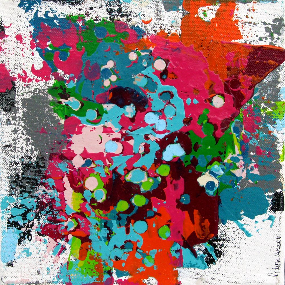 Tableau de CELINE WEBER a pour titre  STONE 1 style abstrait dim : CELINE WEBERprix:100