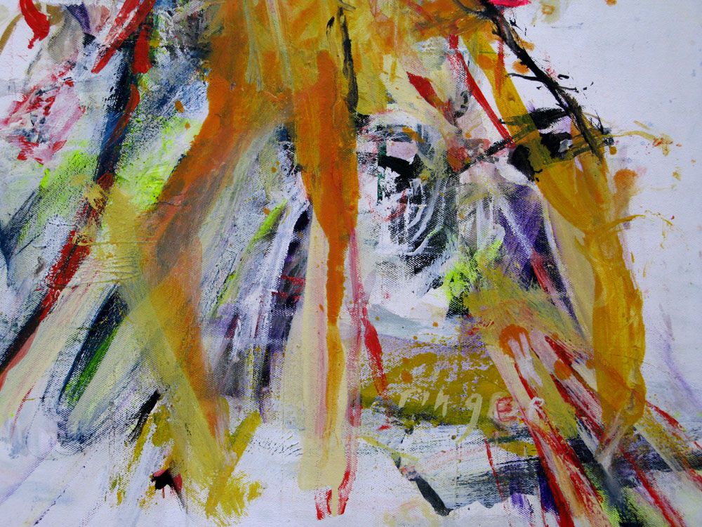 Tableau de RINGER HERVE a pour titre  SANS TITRE style abstrait dim : RINGER HERVEprix:350