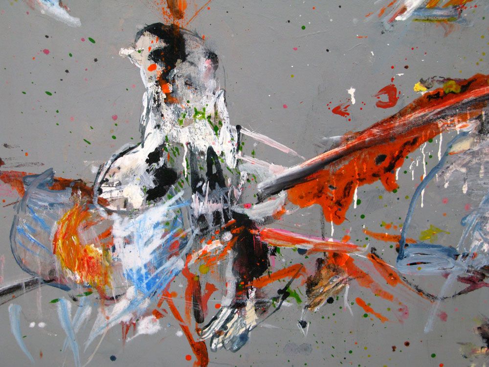 Tableau de RINGER HERVE a pour titre  SANS TITRE style abstrait dim : RINGER HERVEprix:450