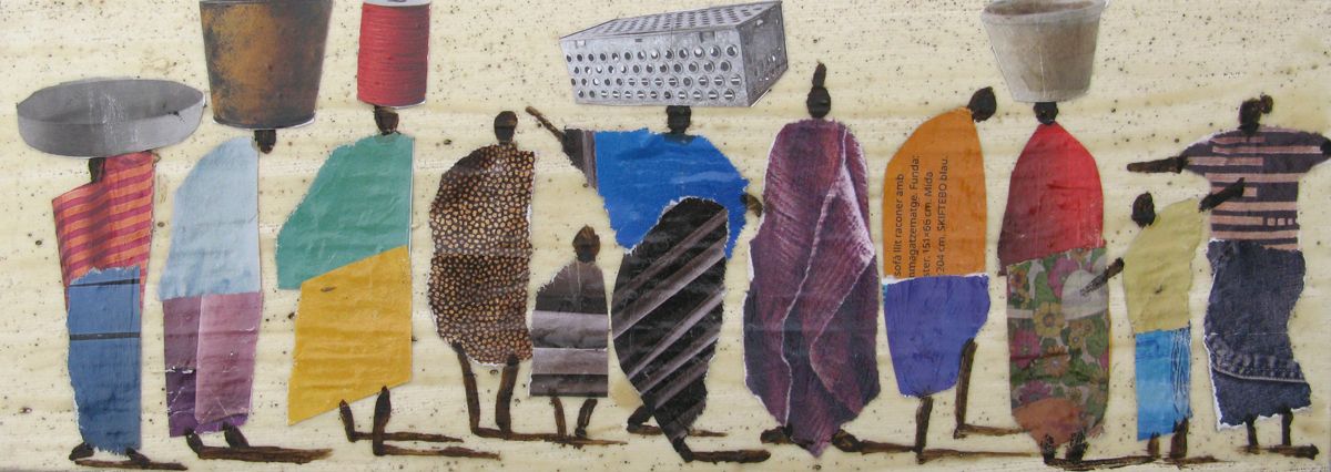 Tableau de MARCOS ZRIHEN NOWOTNY a pour titre  Sénégal 2 - Barcelona 2026 style figuratif dim : MARCOS ZRIHEN NOWOTNYprix:90