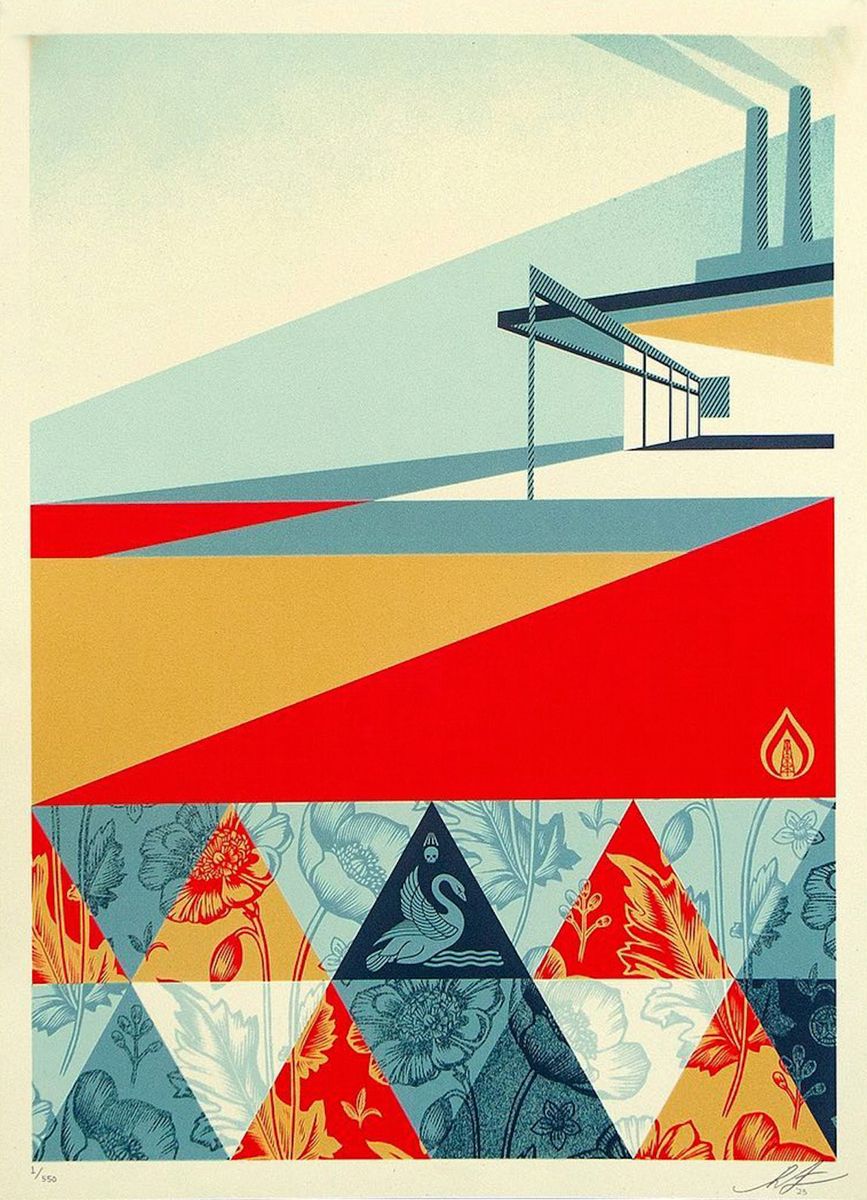 Editions d'art de OBEY : SHEPARD FAIREY  a pour titre  Pattern of Denial style street art, graphique dim : OBEY : SHEPARD FAIREY prix:350