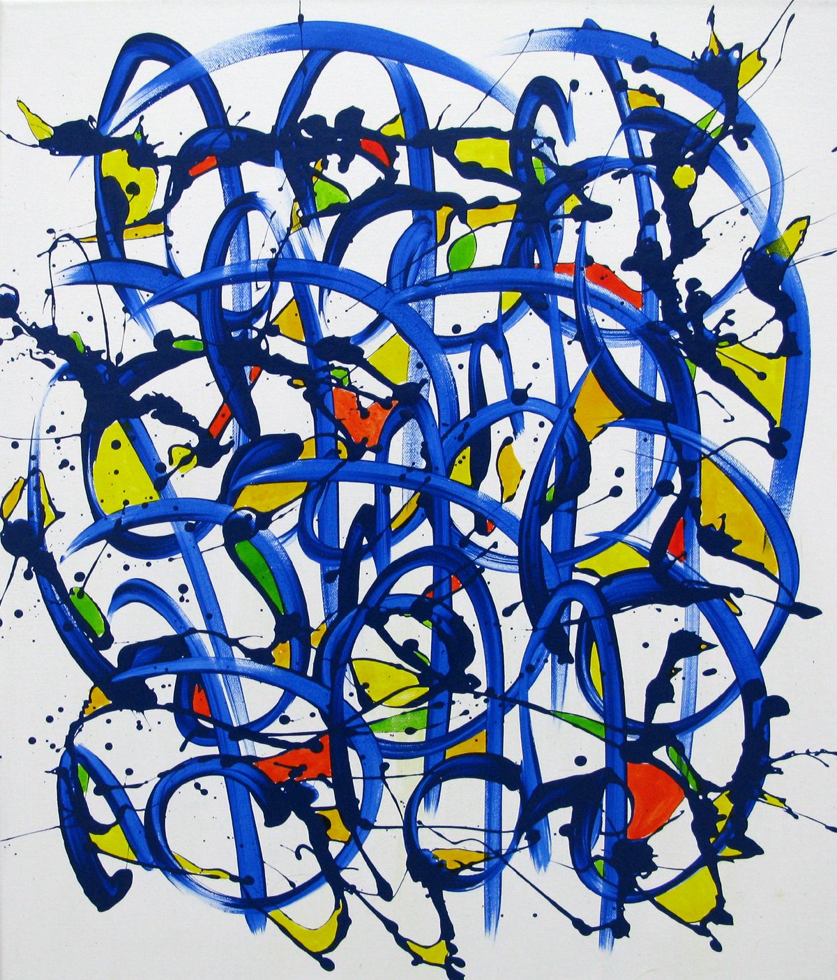 Tableau de STEPHANE RIME a pour titre  noname D100 style abstrait dim : STEPHANE RIMEprix:430