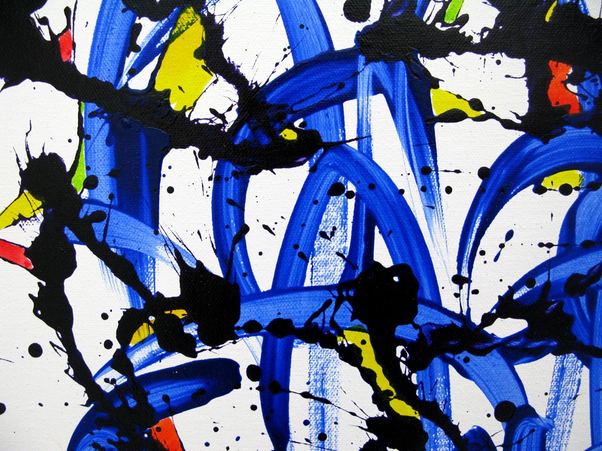 Tableau de STEPHANE RIME a pour titre  NONAME D101 style abstrait dim : STEPHANE RIMEprix:350