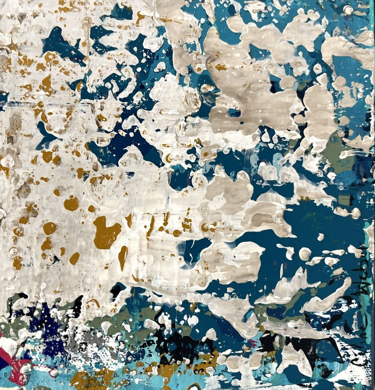 Tableau de CELINE WEBER a pour titre  Stone style abstrait dim : CELINE WEBERprix:950
