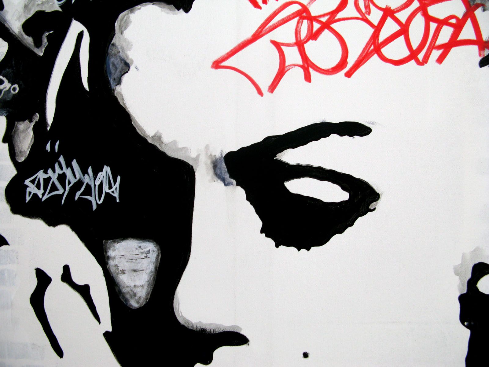Tableau de PATRICIA GADISSEUR a pour titre  Private world style graffiti, street pop art dim : PATRICIA GADISSEURprix:900