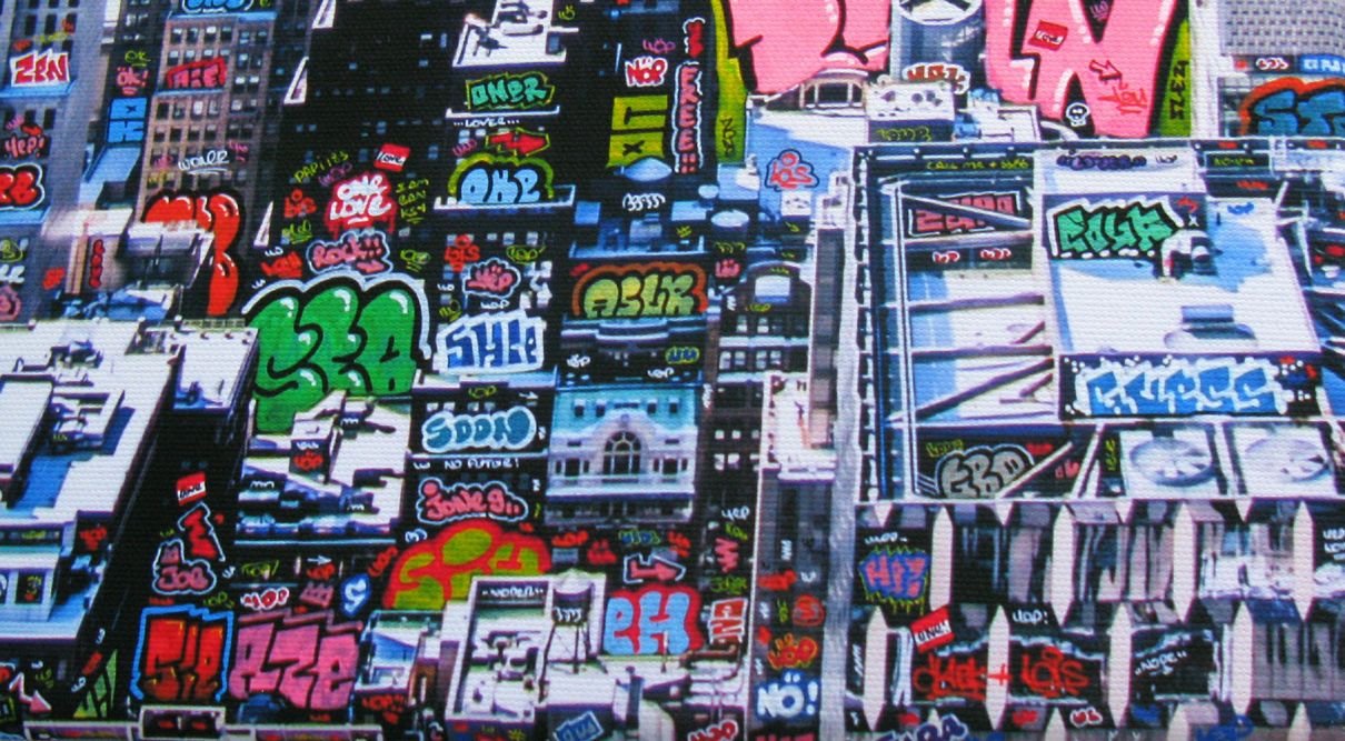 Editions d'art de BLACH a pour titre  SUPER NY style graffiti, street pop art dim : BLACHprix:160