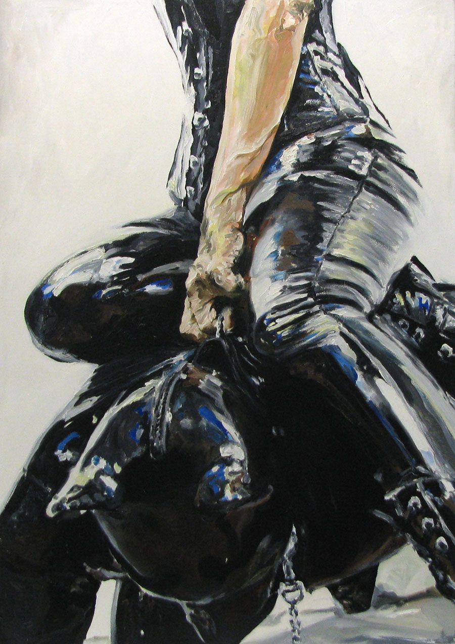 Tableau de PHILFRI a pour titre  RODEO 2 style figuratif dim : PHILFRIprix: