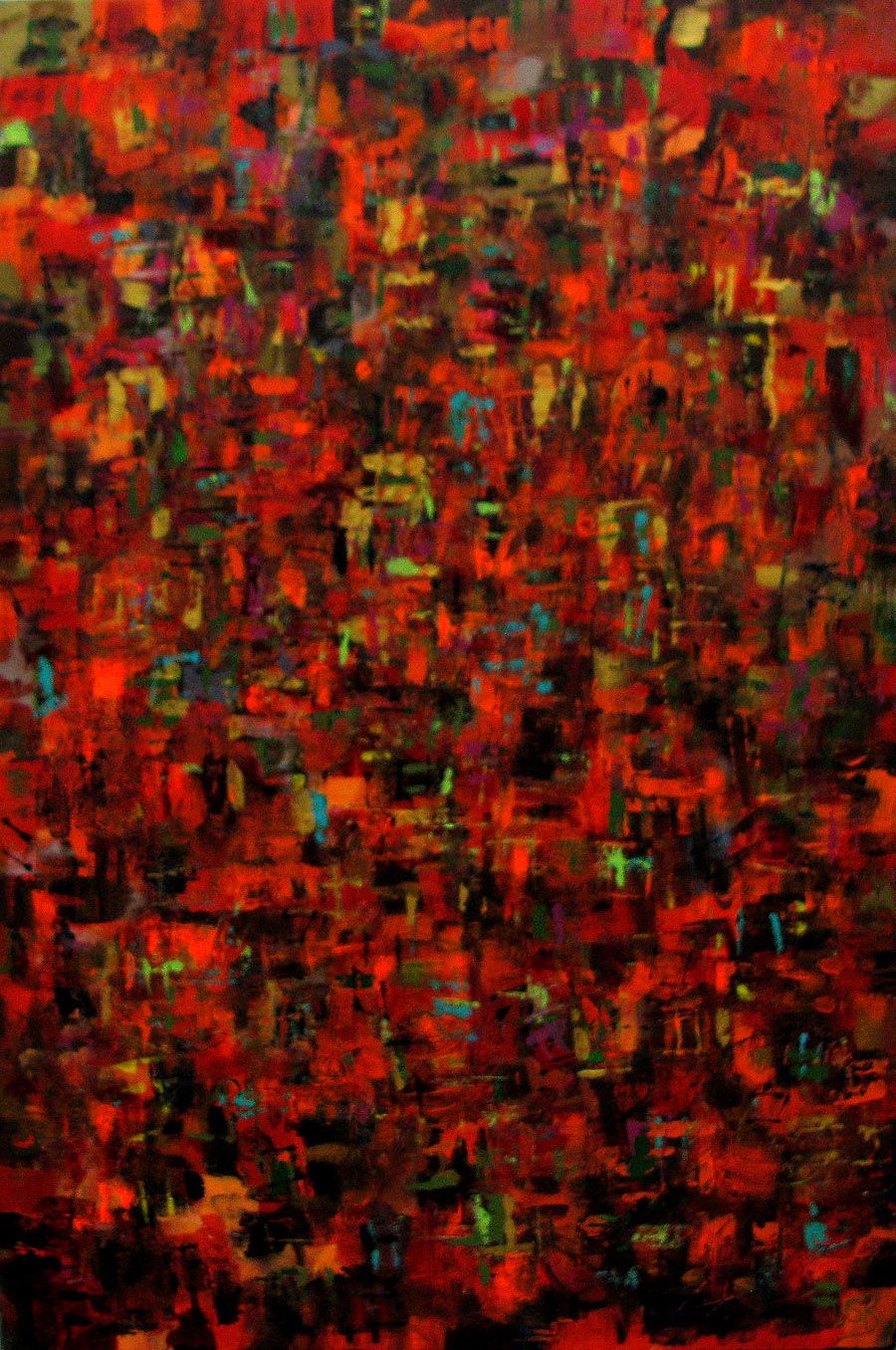 Tableau de VSK a pour titre  SANS TITRE style abstrait dim : VSKprix:850