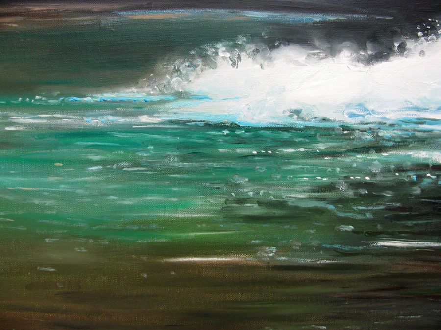 Tableau de ELISE BARAT a pour titre  CASCADE DU HERISSON style figuratif dim : ELISE BARATprix: